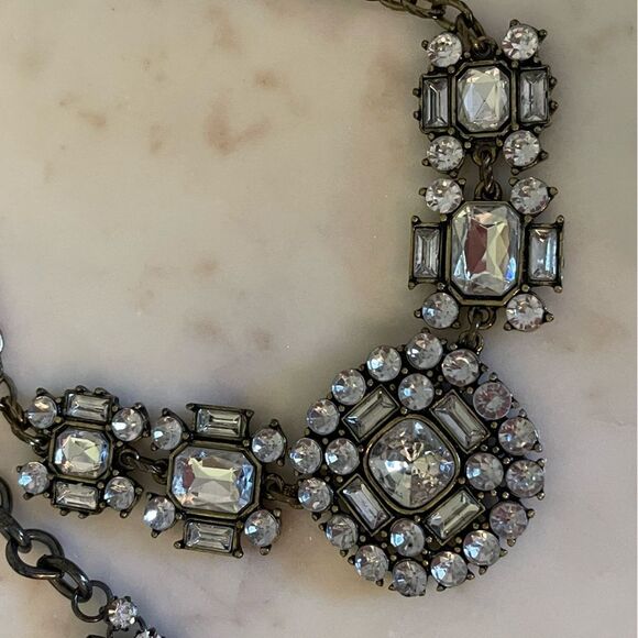 J. Crew Statement Rhinestone Crystal Necklace Trio - Picture 14 of 14